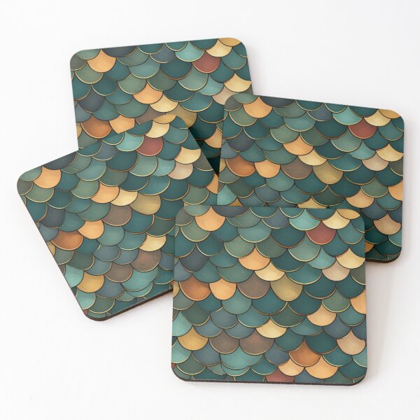 Item preview, Fishscales Pattern designed and sold by SideSignal.