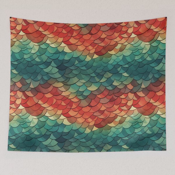 Item preview, Fishscales Pattern designed and sold by SideSignal.