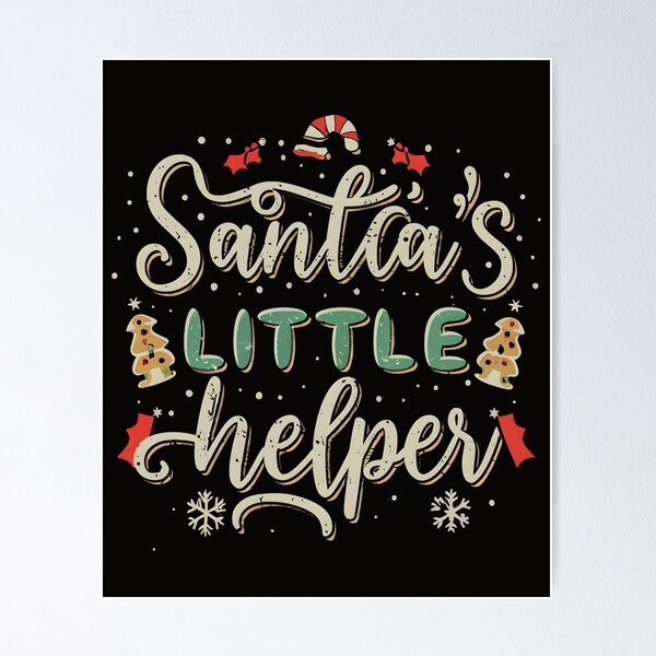 Item preview, Santa's Little Helper - Festive Christmas  designed and sold by MiSuPa.