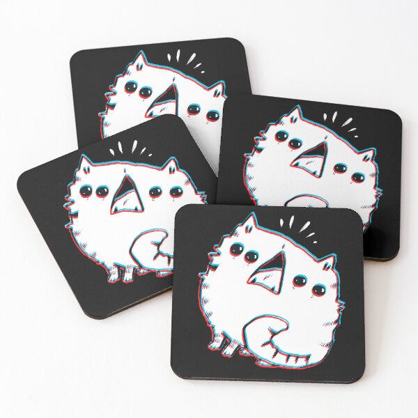 Item preview, Alien cat with at least four eyes and 3D effect designed and sold by FANNIKATZ.