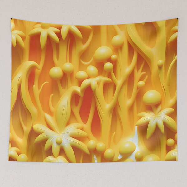 Item preview,  Yellow nature in 3D/2 - expressive botanical pattern. designed and sold by My-fake-places.