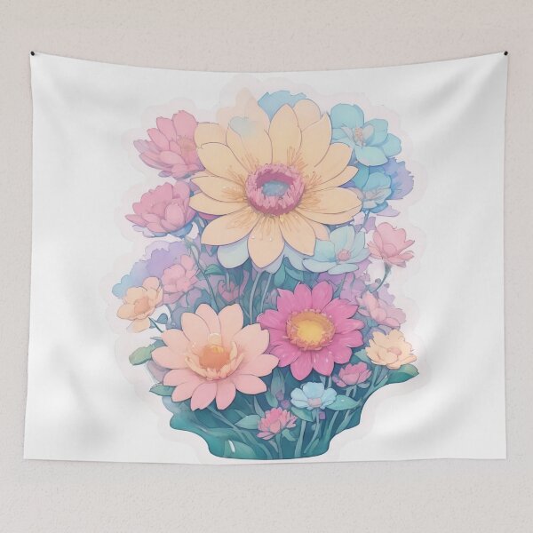 Item preview, Whimsical Flower Sticker: Detailed 3D Vector Art for Retro T-Shirt Design (69) designed and sold by WASjourney.