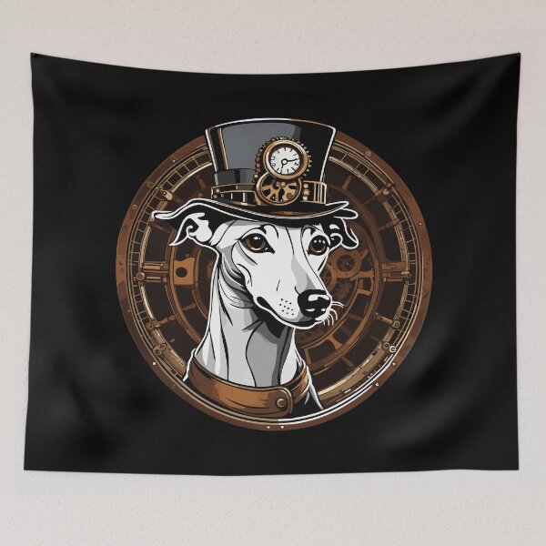 Item preview, Steampunk Whippet in a Top Hat designed and sold by Ameiva-Apparel.
