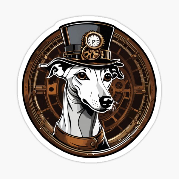 Item preview, Steampunk Whippet in a Top Hat designed and sold by Ameiva-Apparel.