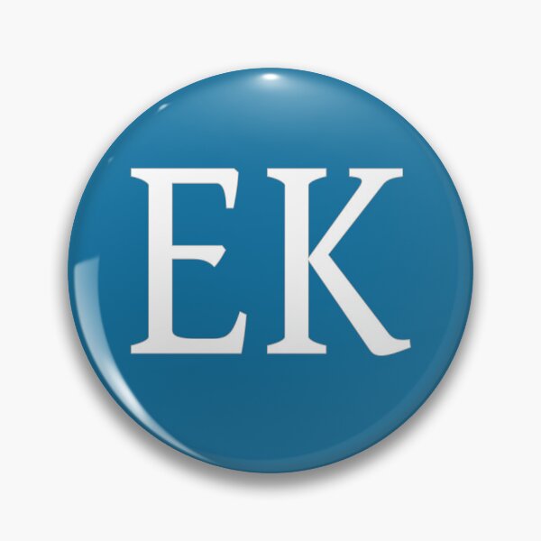 Item preview, EK Initials Monogram Elegant White Letters designed and sold by Jeallan Designs.