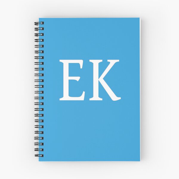 Item preview, EK Initials Monogram Elegant White Letters designed and sold by Jeallan Designs.