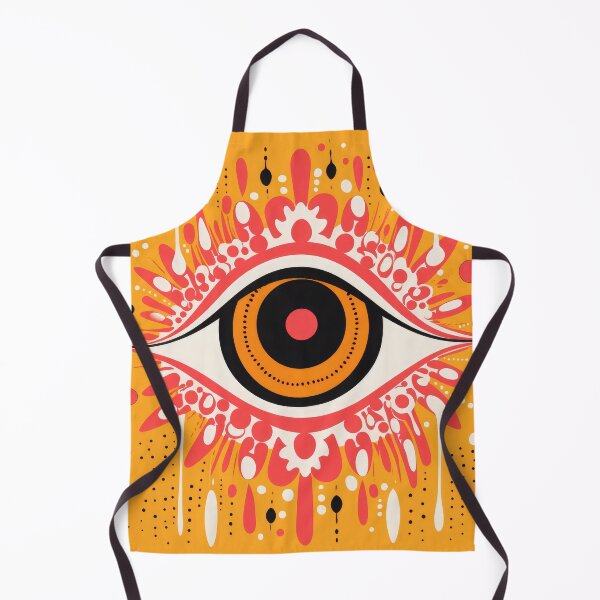 Item preview, Yellow Abstract and Modern Evil Eye Funky Illustration designed and sold by GulDesignCo.