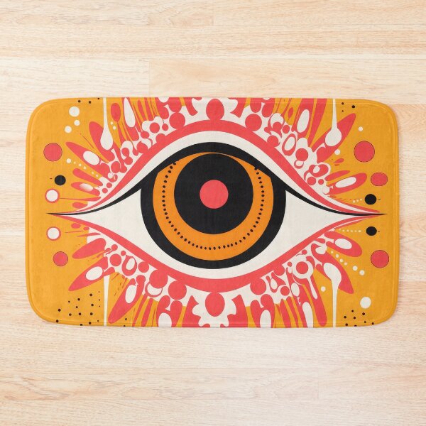 Item preview, Yellow Abstract and Modern Evil Eye Funky Illustration designed and sold by GulDesignCo.