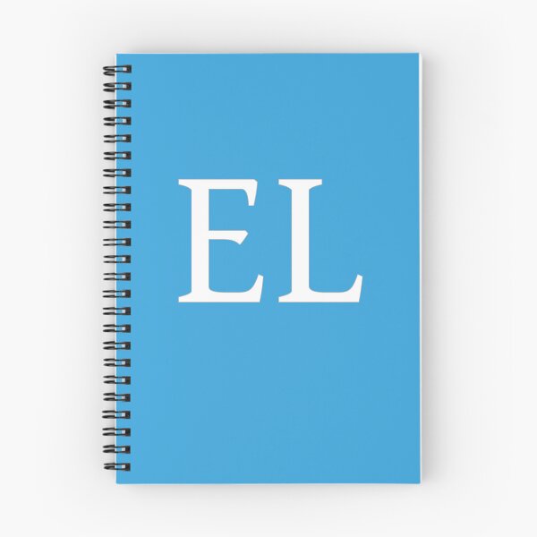 Item preview, EL Initials Monogram Elegant White Letters designed and sold by Jeallan Designs.