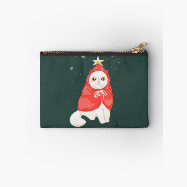 Item preview, Christmas cat with red coat designed and sold by FANNIKATZ.