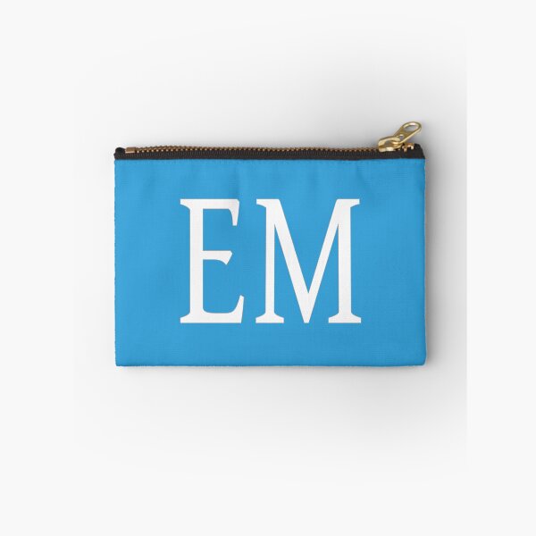 Item preview, EM Initials Monogram Elegant White Letters designed and sold by Jeallan Designs.