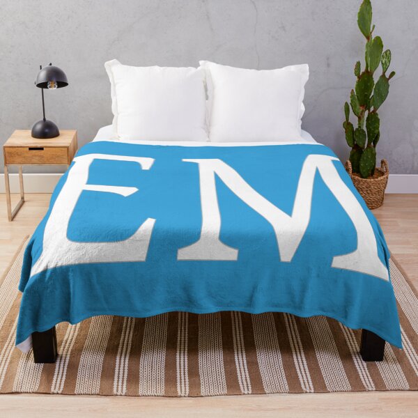 Item preview, EM Initials Monogram Elegant White Letters designed and sold by Jeallan Designs.