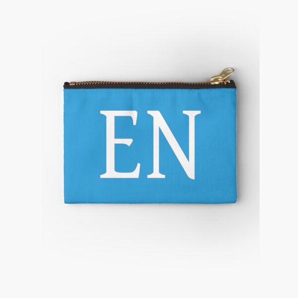 Item preview, EN Initials Monogram Elegant White Letters designed and sold by Jeallan Designs.
