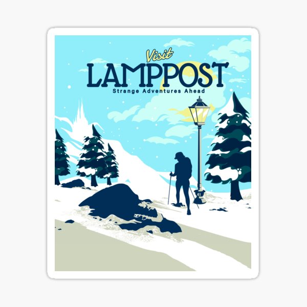 Visit Lamppost Narnia Sticker
