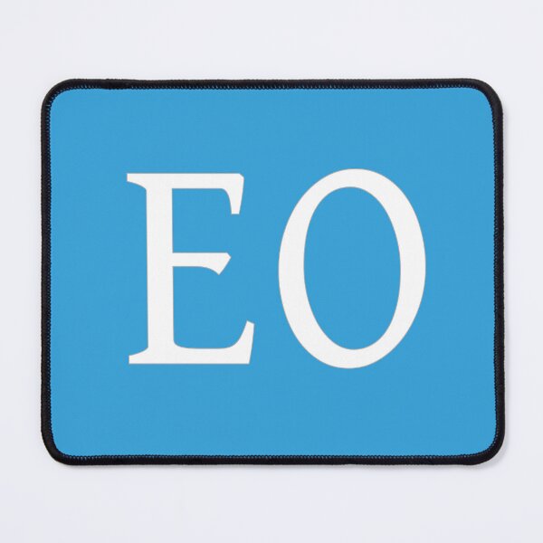 Item preview, EO Initials Monogram Elegant White Letters designed and sold by Jeallan Designs.
