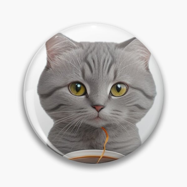 Item preview, cute grey cat drinking coffee designed and sold by KorArtStudio.