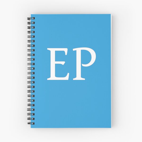Item preview, EP Initials Monogram Elegant White Letters designed and sold by Jeallan Designs.