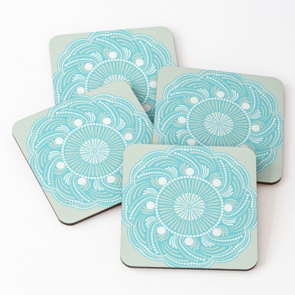 Item preview, Serenity Sunset on Sea Dot Mandala designed and sold by Triplicate Limited.