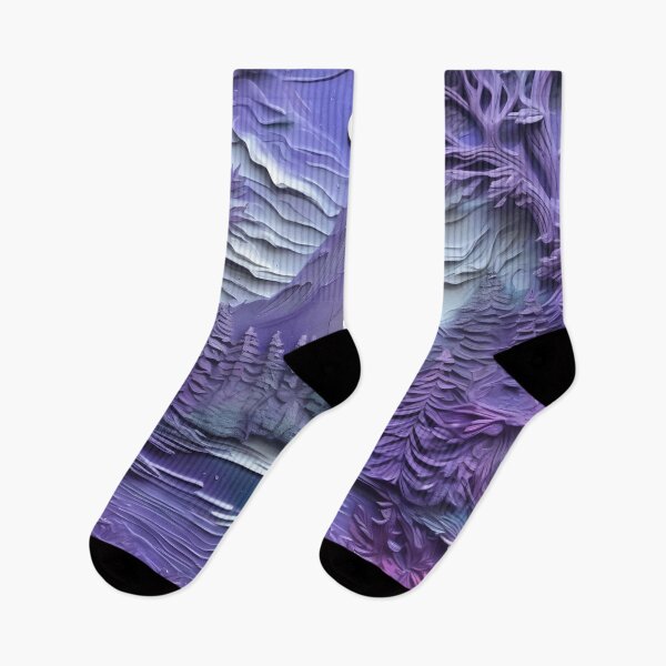 Item preview, Ultraviolet 3D forest/1 - expressive botanical pattern.  designed and sold by My-fake-places.