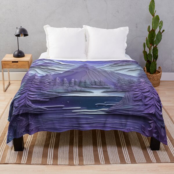 Item preview, Ultraviolet 3D forest/1 - expressive botanical pattern. designed and sold by My-fake-places.