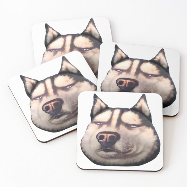 Item preview, husky meme face #4 designed and sold by ipoppppp.