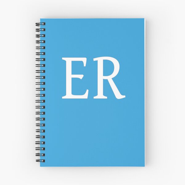Item preview, ER Initials Monogram Elegant White Letters designed and sold by Jeallan Designs.