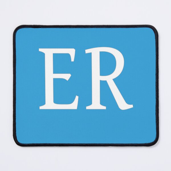 Item preview, ER Initials Monogram Elegant White Letters designed and sold by Jeallan Designs.