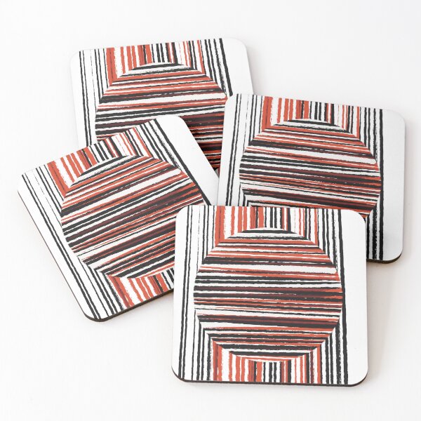 Item preview, Red and black strips designed and sold by itshelenawxw.