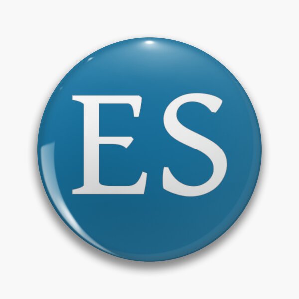 Item preview, ES Initials Monogram Elegant White Letters designed and sold by Jeallan Designs.
