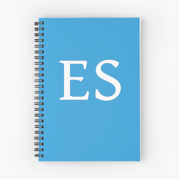 Aperçu de l'œuvre ES Initiales Monogramme Lettres blanches élégantes créée et vendue par Jeallan Designs.