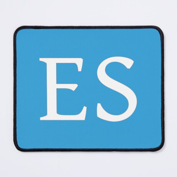 Item preview, ES Initials Monogram Elegant White Letters designed and sold by Jeallan Designs.