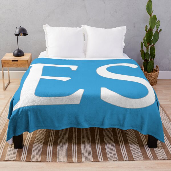 Item preview, ES Initials Monogram Elegant White Letters designed and sold by Jeallan Designs.