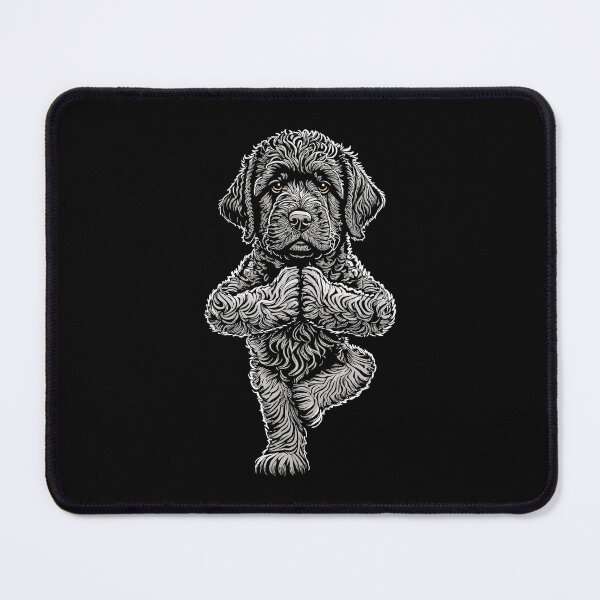 Item preview, Portuguese Water Dog Puppy Yoga Funny Dogs Asana Tree Pose designed and sold by GrandeDuc.