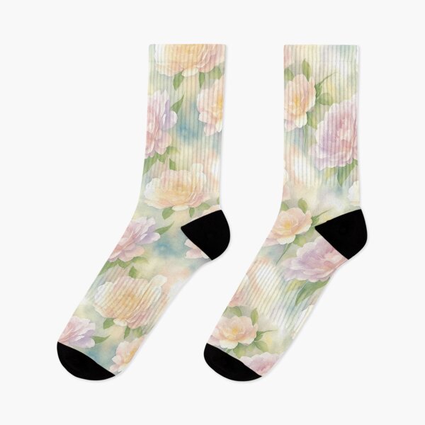 Item preview, Amazing  Watercolor Pink, Yellow, And Violet Roses Flower Art designed and sold by Victoria Riabov.