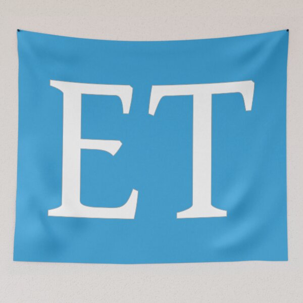 Item preview, ET Initials Monogram Elegant White Letters designed and sold by Jeallan Designs.