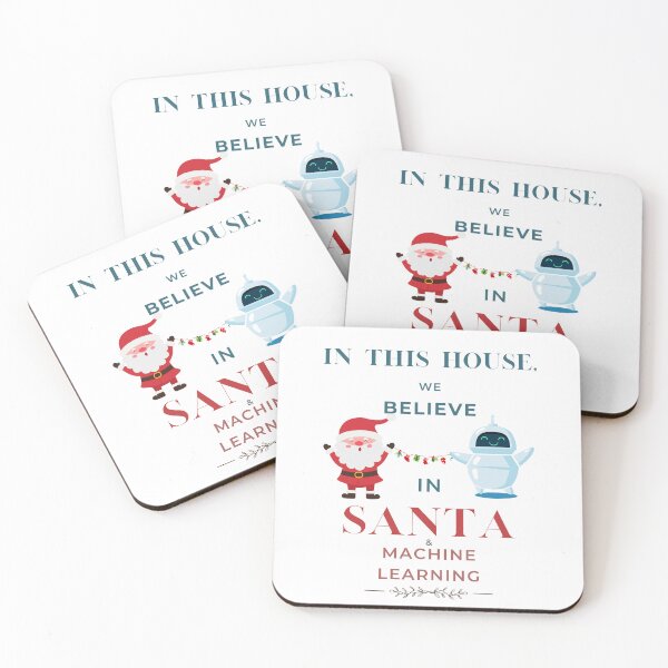 Item preview, In This House We Believe in Santa and Machine Learning, Christmas Tech Enthusiast Design designed and sold by Ctrl+P HQ.