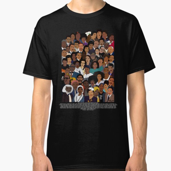 Black History Month T-Shirt American Legend Black Pride Light Blue Tee
