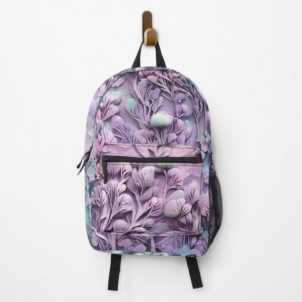 Item preview, Pastel purple and mint 3D forest/2 - expressive botanical pattern. designed and sold by My-fake-places.