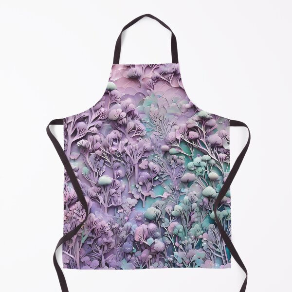 Item preview, Pastel purple and mint 3D forest/2 - expressive botanical pattern. designed and sold by My-fake-places.