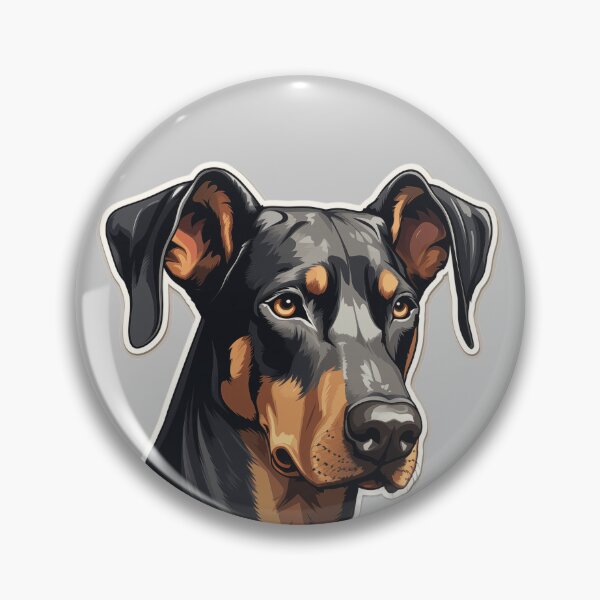 Artikelvorschau, Kopf eines Dobermanns entworfen und verkauft von At-Brothers.
