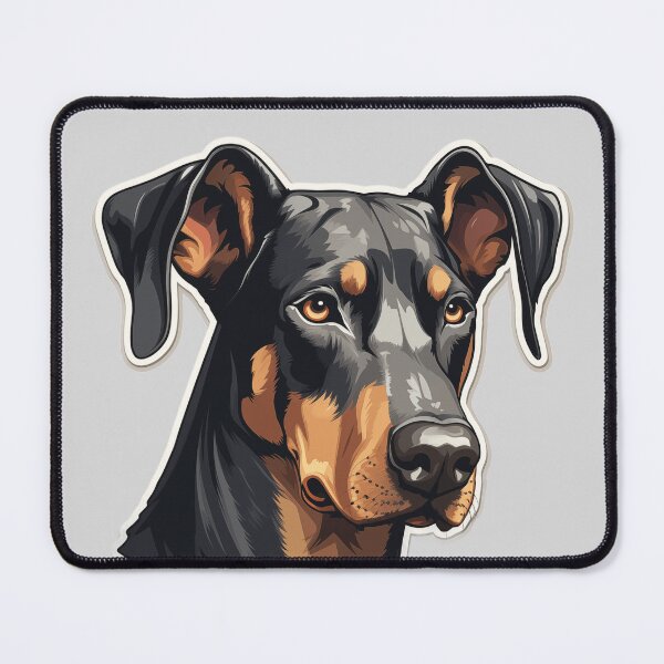 Item preview, head of a doberman designed and sold by At-Brothers.