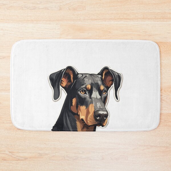 Item preview, head of a doberman designed and sold by At-Brothers.