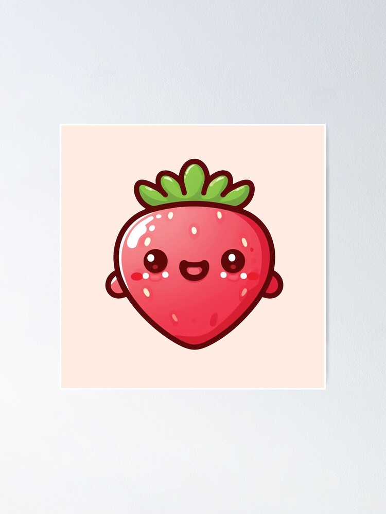 Strawberry Smile Face Emoji 