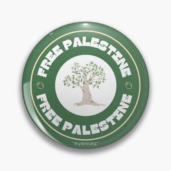 Item preview, Free Palestine Pro-Palestine Pin by Bateekha designed and sold by __bateekha __.