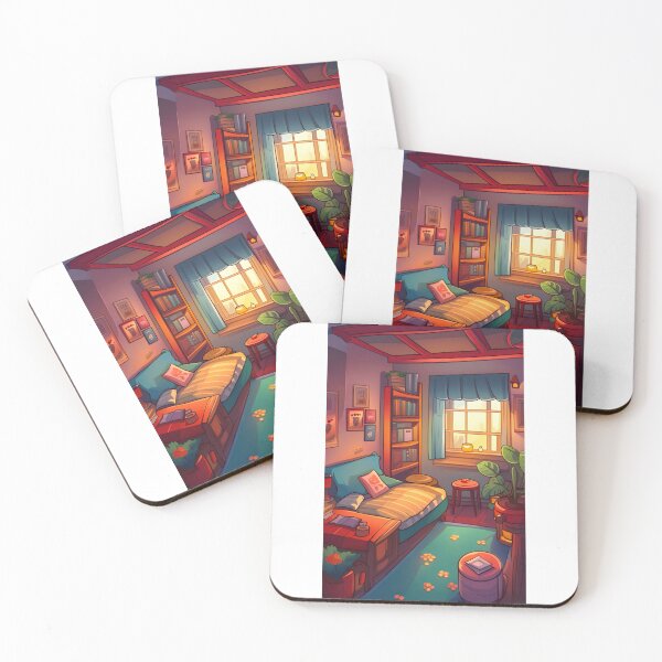 Item preview, cute cozy room designed and sold by KorArtStudio.