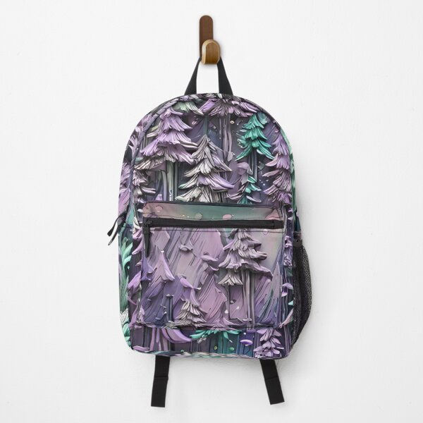 Item preview, Pastel purple and mint 3D forest/3 - expressive botanical pattern. designed and sold by My-fake-places.