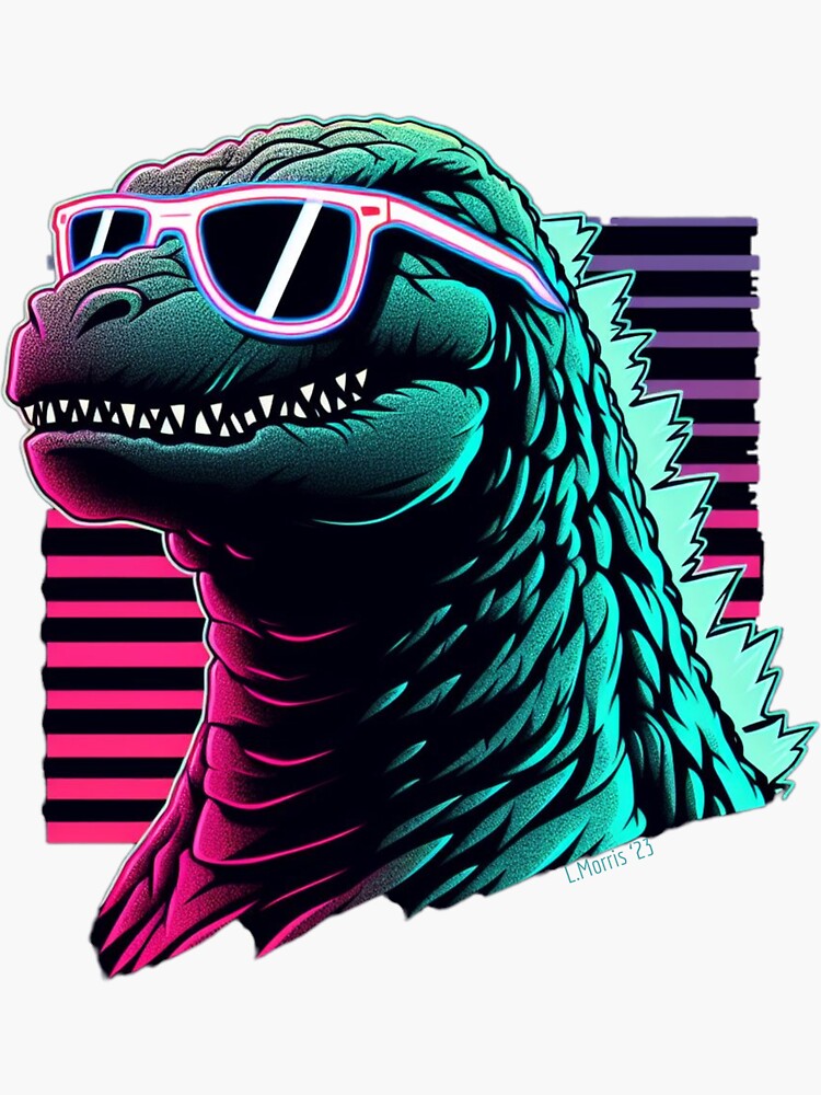 Thumbnail 3 of 3, Sticker, King of Lizards designed and sold by GhostMachine13.