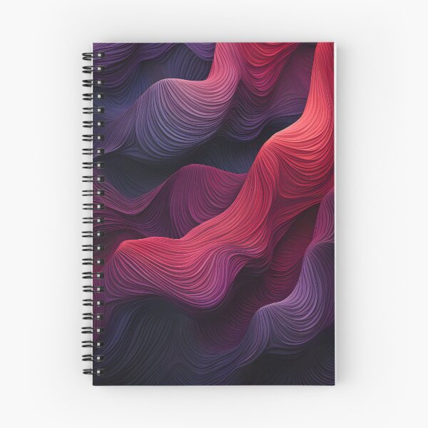 Item preview, Elegant Purple and Red Waves Wallpaper designed and sold by VectorPlace.