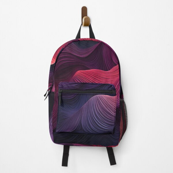 Item preview, Elegant Purple and Red Waves Wallpaper designed and sold by VectorPlace.