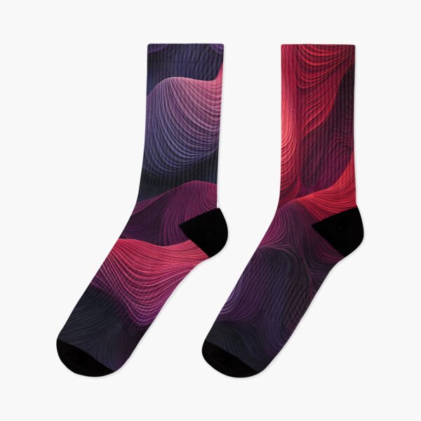 Item preview, Elegant Purple and Red Waves Wallpaper designed and sold by VectorPlace.